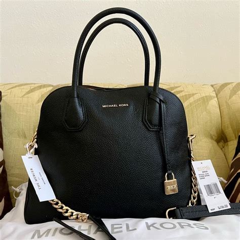 michael kors mercer large dome satchel|Mercer Large Leather Dome Satchel .